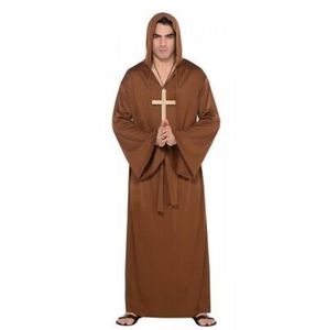 Monks Robe Costume Adult Halloween Fancy Dress